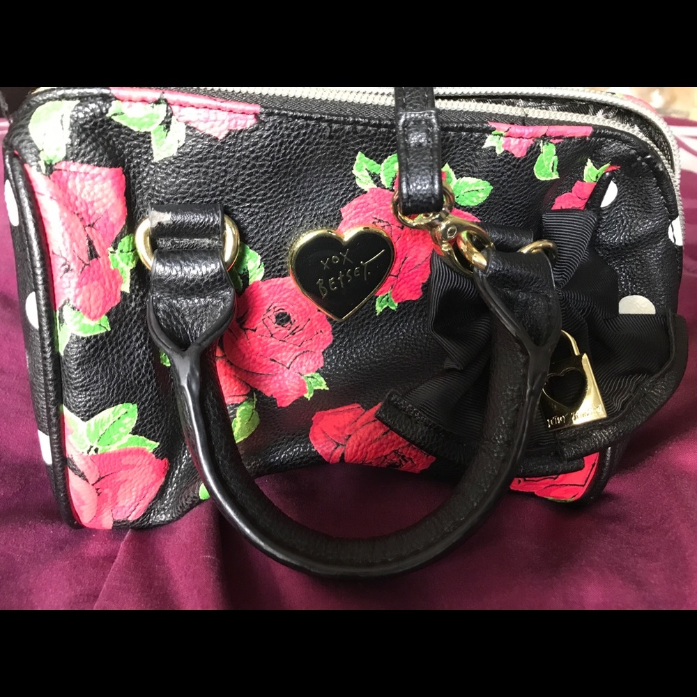 Preowned Betsey Johnson mini purse/satchel/handbag/tote